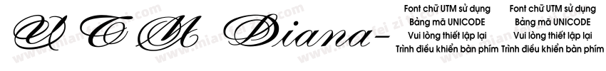 UTM Diana字体转换